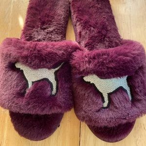 Pink Victoria Secret Slippers Med
